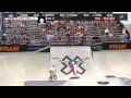 Chase Hawk scores a 89.00 in run 1 in the BMX Park final at X Games Austin 2014.