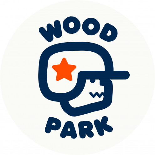 Woodpark logo - Warszawa kryty skatepark 